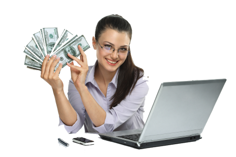 Woman paid for taking paid surveys online
